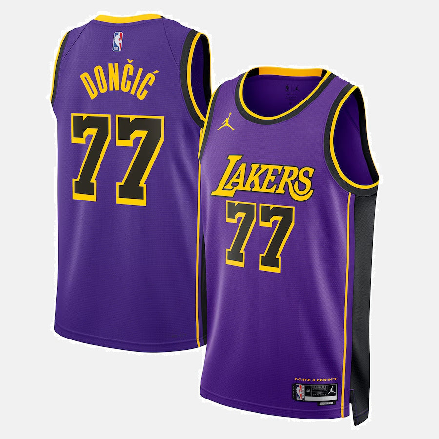 Los Angeles Lakers 2024 Jersey - Doncic 77 Purple