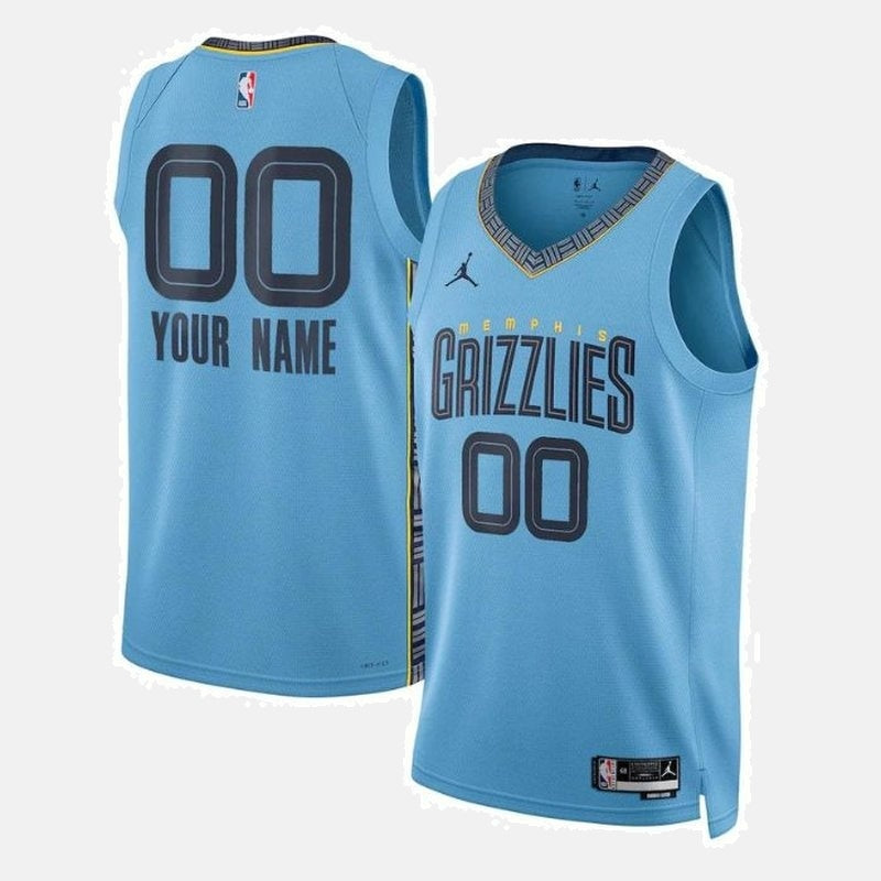 Memphis Grizzlies 2023 Jersey - Light Blue Custom