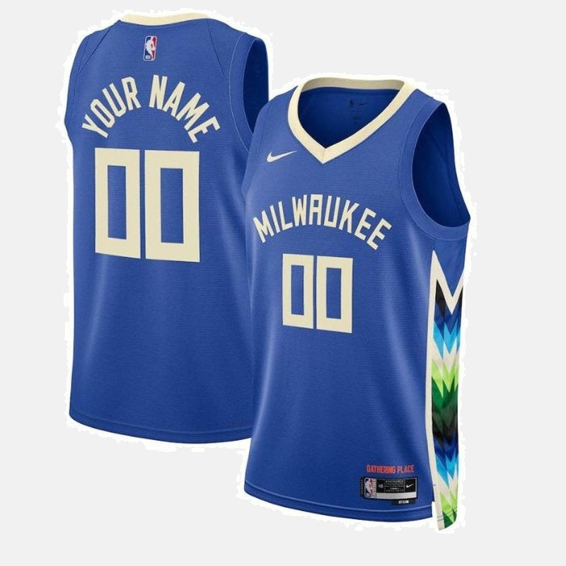 Milwaukee Bucks 2023 Jersey - Royal Blue Custom