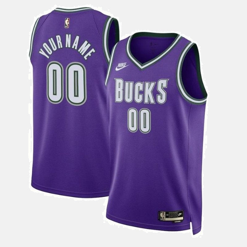 Regata Milwaukee Bucks 23 - Roxa Clássica Personalizada