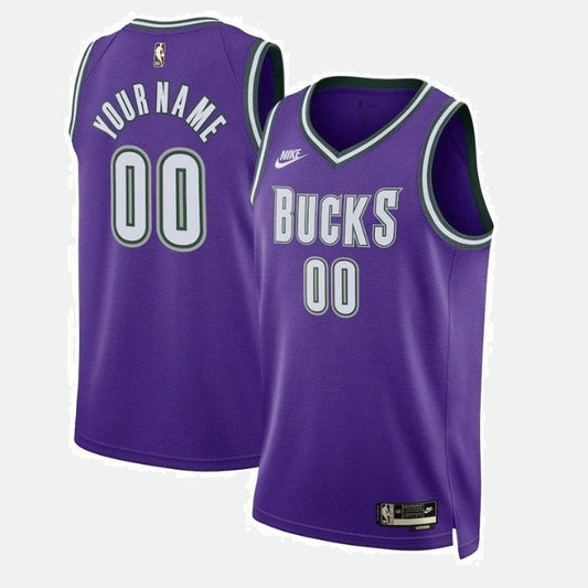 Regata Milwaukee Bucks 23 - Roxa Clássica Personalizada