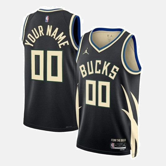 Regata Milwaukee Bucks 23 - Preta Personalizada