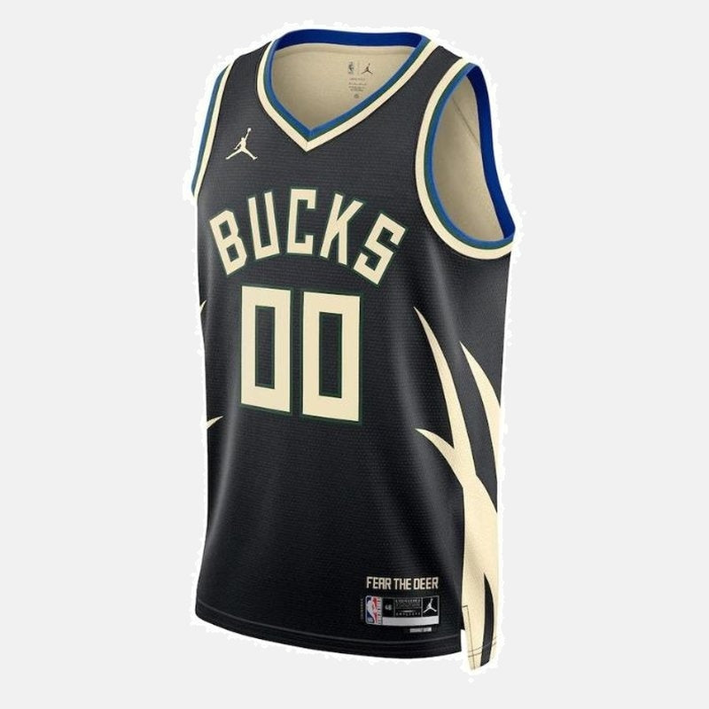 Milwaukee Bucks 2023 Jersey - Black Custom - photo 2