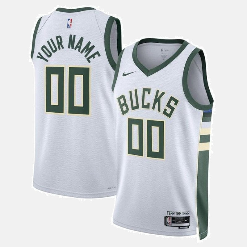 Regata Milwaukee Bucks 23 - Branca Personalizada