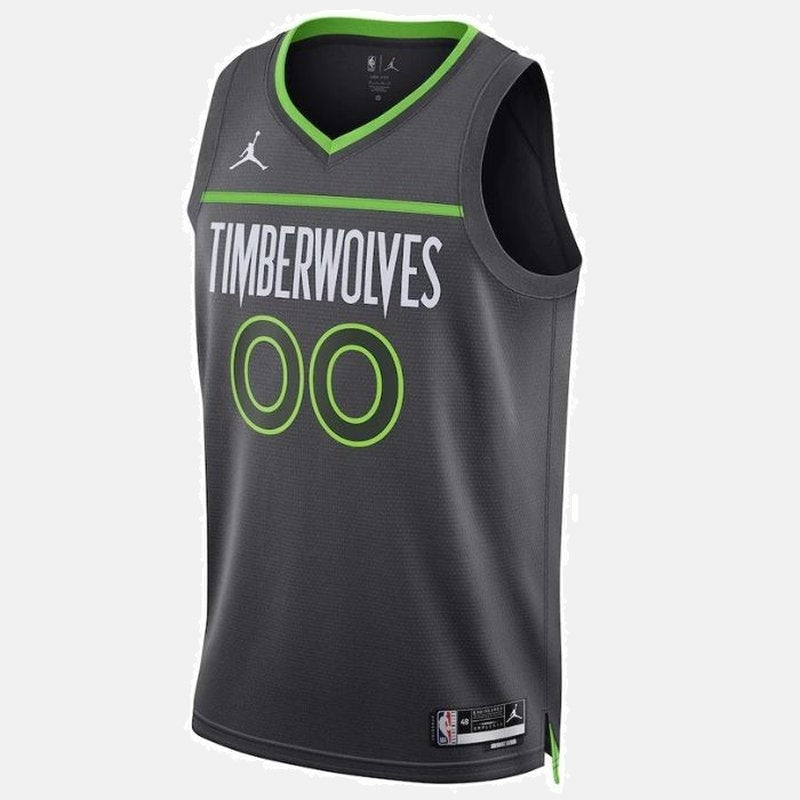 Minnesota Timberwolves 2023 Jersey - Charcoal Neon Green Custom - photo 2