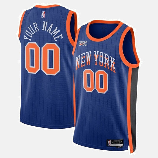 New York Knicks Jersey 2023/24 - Blue Pinstripe