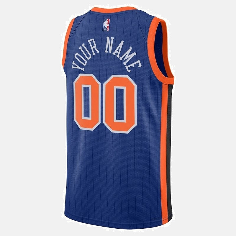 New York Knicks Jersey 2023/24 - Blue Pinstripe - photo 3