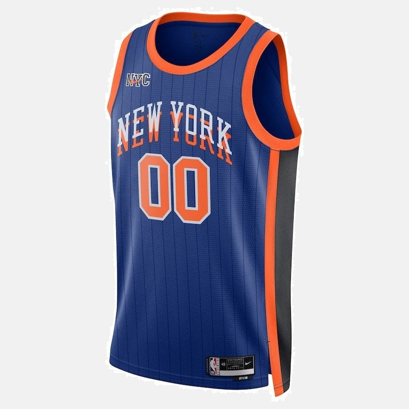 New York Knicks Jersey 2023/24 - Blue Pinstripe - photo 2