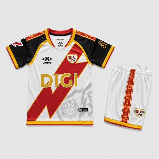 Rayo Vallecano Home Kids Kit 2026/27
