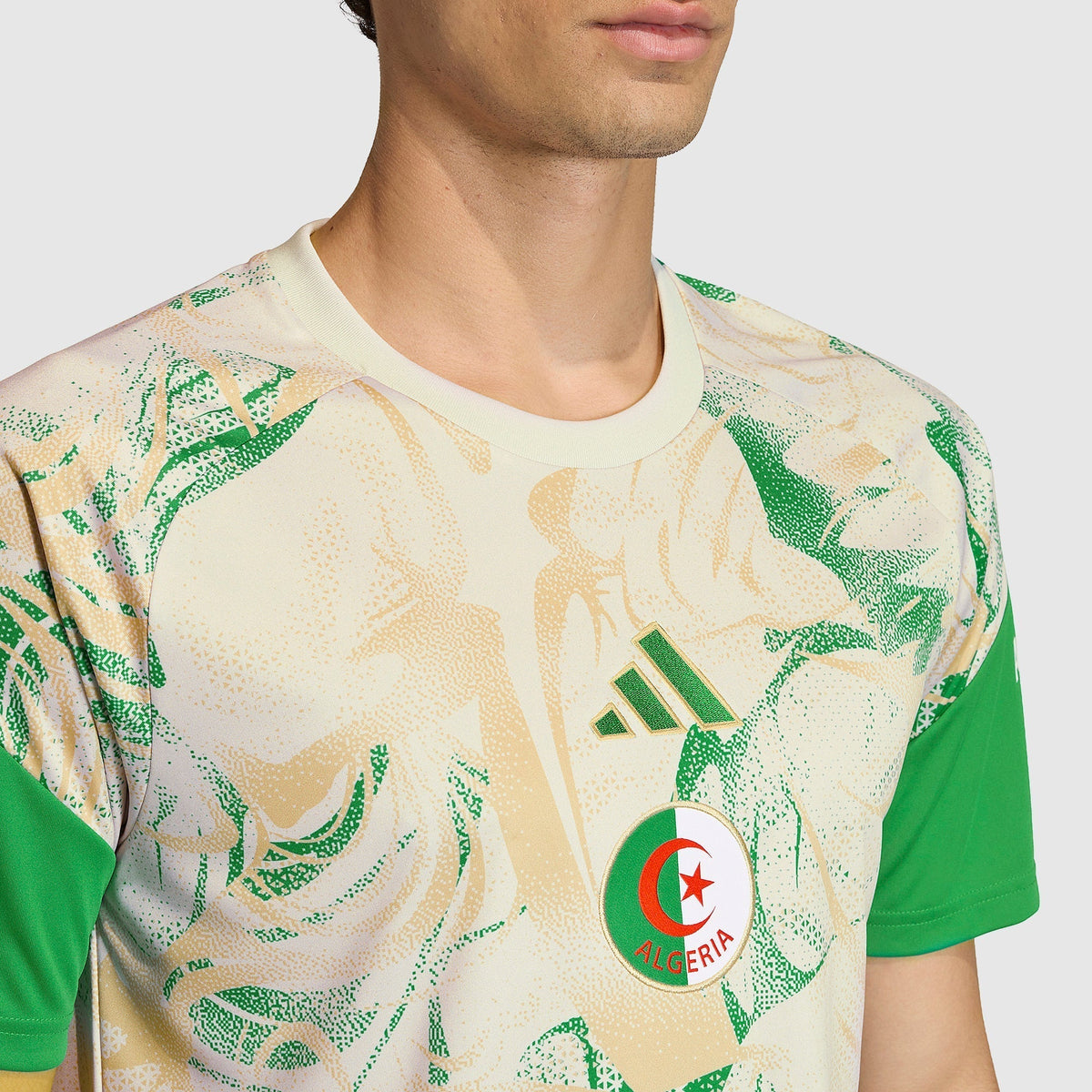Algeria Pre-Match Jersey 2026/27 - Cream Green Swirl - photo 5