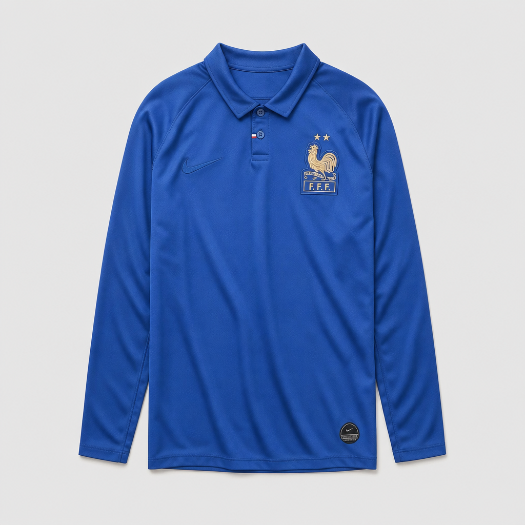 France Retro Centenary 2019 Long Sleeve Jersey