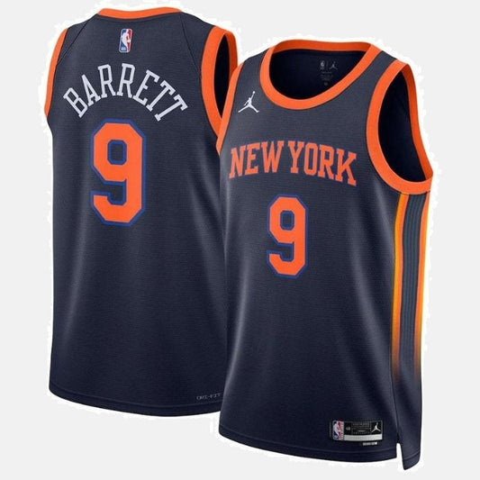 New York Knicks 2023 Jersey - Barrett 9 Navy