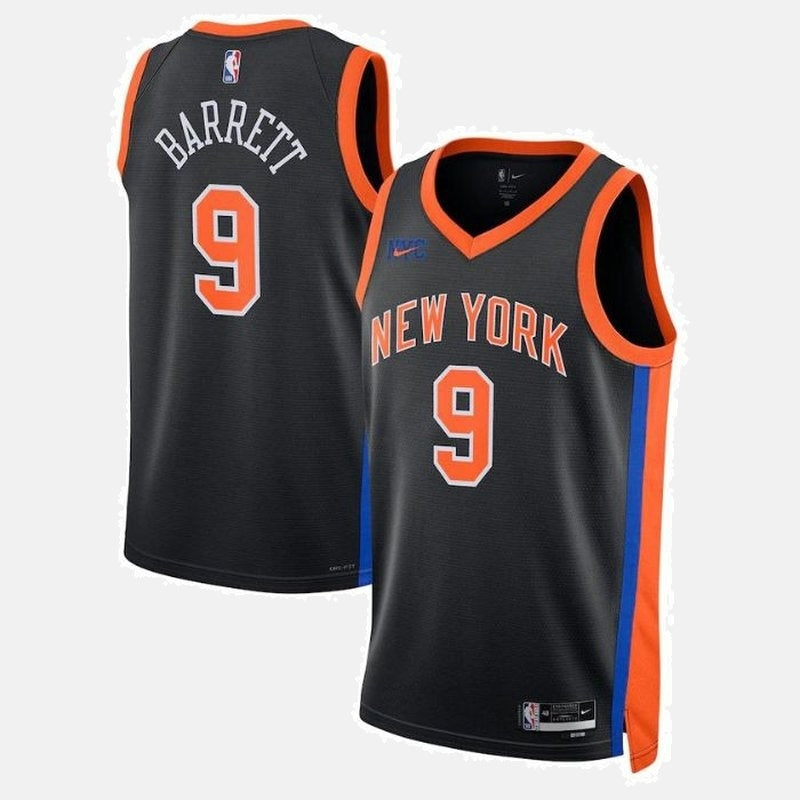 New York Knicks 2023 Jersey - Barrett 9 Black