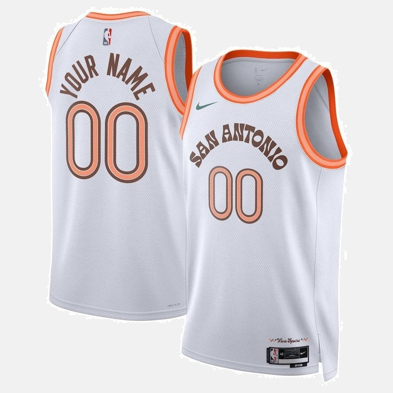 San Antonio Spurs Jersey 2023/24 - Custom 00 White