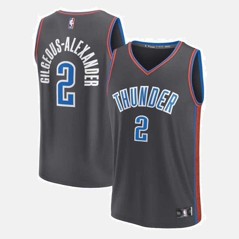 Oklahoma City Thunder 2023 Jersey - Gilgeous-Alexander 2 Gray