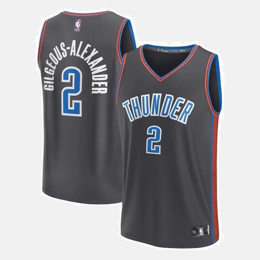 Oklahoma City Thunder 2023 Jersey - Gilgeous-Alexander 2 Gray