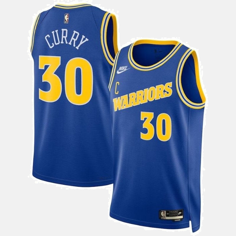 Golden State Warriors 2023 Jersey - Curry 30 Blue Classic