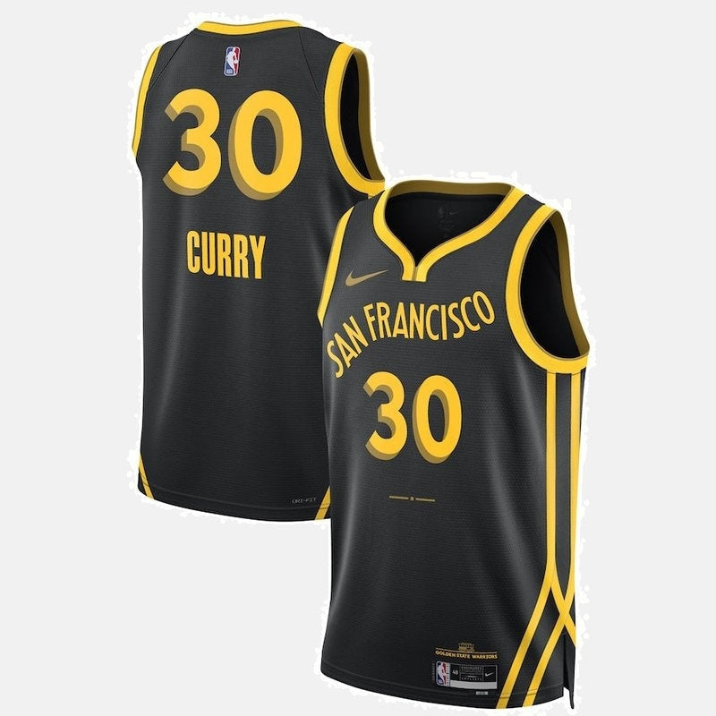 Golden State Warriors Jersey 2023/24 - Curry 30 Black