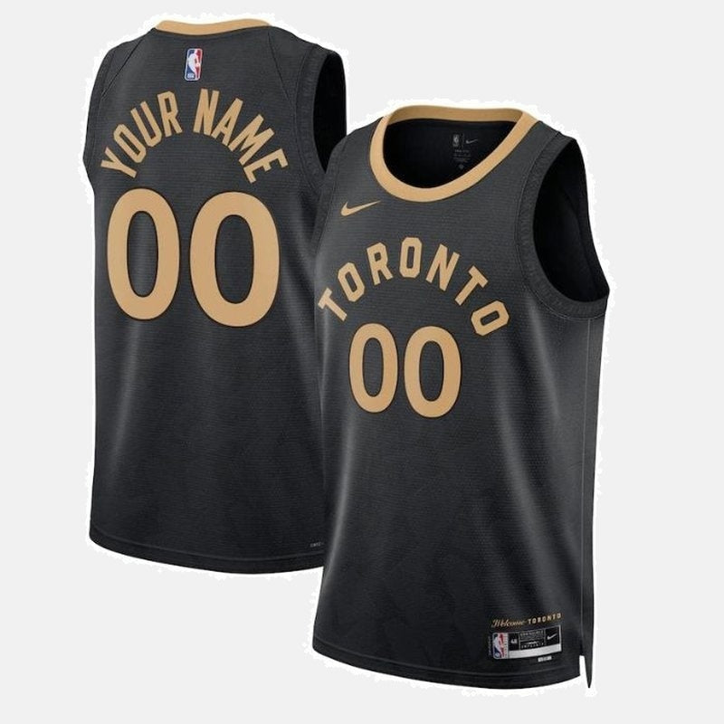 Toronto Raptors 2023 Jersey - Black And Gold