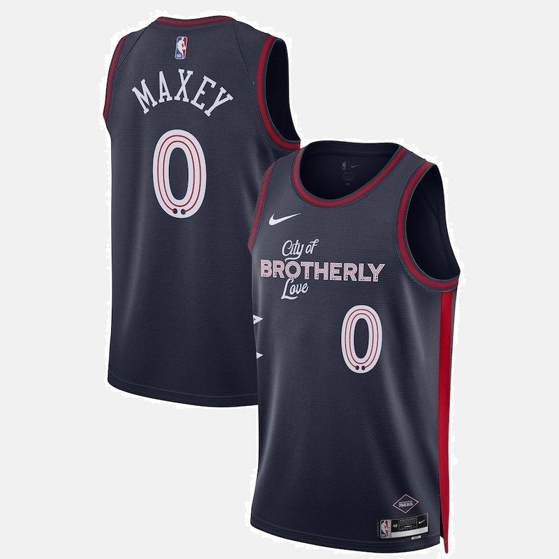 Philadelphia 76ers Jersey 2023/24 - Maxey 0 Navy