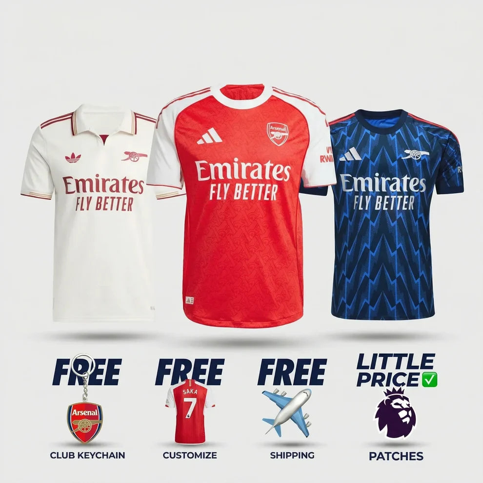 Arsenal Combo 25/26 - Home, Away and Third