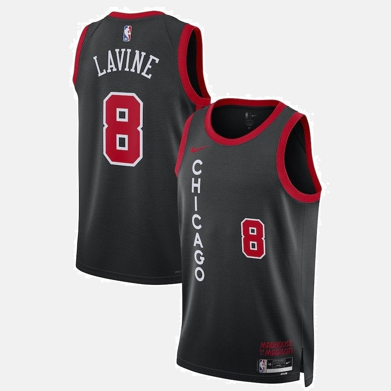 Chicago Bulls Jersey 2023/24 - Lavine 8 Black